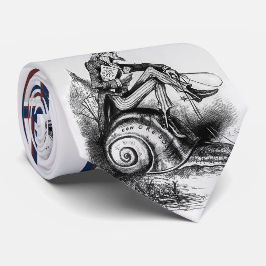 議会のかたつむりに乗っている米国市民 ネクタイ (ロール)