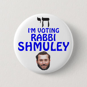 議会のためのラビShmuley Boteach 缶バッジ