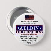 議会のためのリーZELDIN 缶バッジ (正面&裏面)