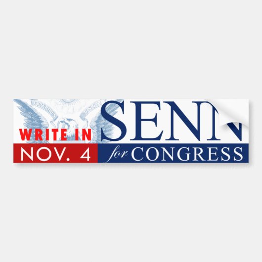 議会のためのSENN: バンパーステッカー (正面)