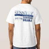 議会のためのSENN: SANFORDの戯曲を終えて下さい Tシャツ (裏面)