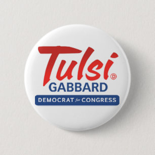 議会のためのTulsi Gabbard 缶バッジ