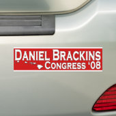 議会のバンパーステッカーのためのダニエルBrackins バンパーステッカー (車上)