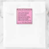 議会のピンクスリップまたは滑ることのシール ラウンドシール (バッグ)