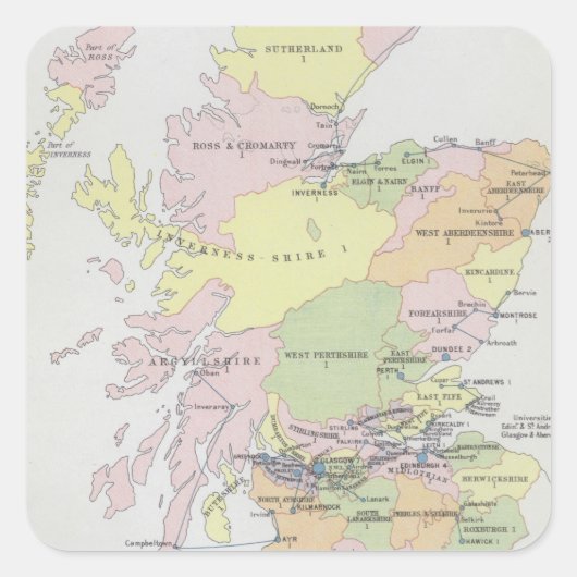 議会の代表 |スコットランド スクエアシール (正面)