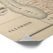 議会の地域を示す地図 ポスター (角)