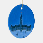 議会の建物のオタワのクリスマス セラミックオーナメント (右)