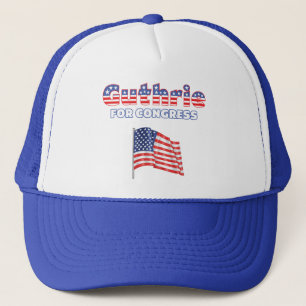 議会の愛国心が強い米国旗のためのGuthrie キャップ