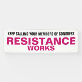 議会の抵抗運動に抗議する 横断幕 (横)