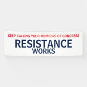 議会の抵抗運動に抗議する 横断幕 (横)