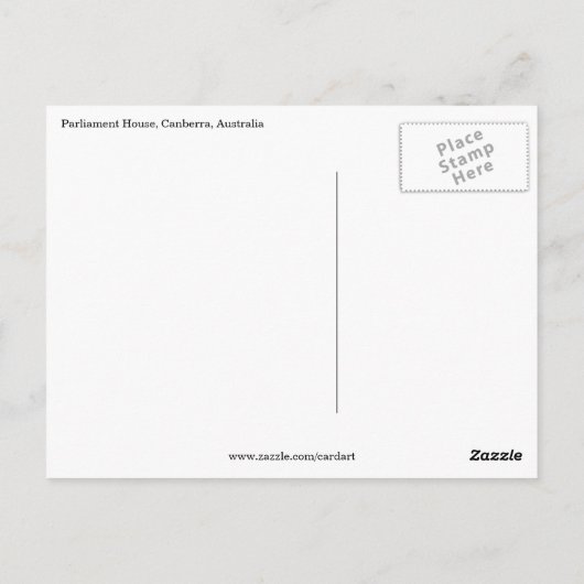 議会の挨拶 ポストカード (裏面)