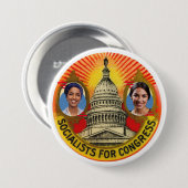 議会の社会主義者 缶バッジ (正面&裏面)