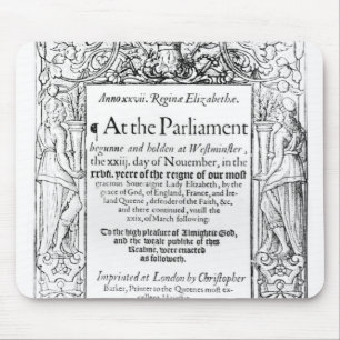 議会の記述へのFrontispiece マウスパッド