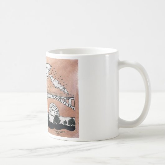 議会の道のこうもり コーヒーマグカップ (右)