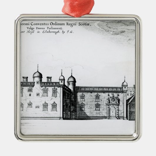 議会はエジンバラで収容します メタルオーナメント (正面)