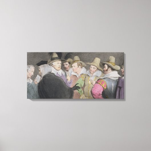 議会を吹企てる陰謀（HBスケッチ） キャンバスプリント (正面)