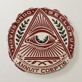 議会シール装飾用クッション ラウンドクッション (正面)