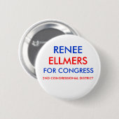 議会ボタンのためのRENEE ELLMERS 缶バッジ (正面&裏面)