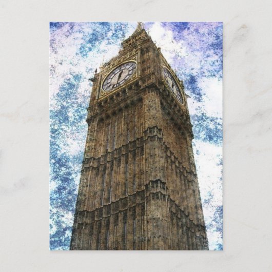 議会ロンドンビッグベンのイギリス家 ポストカード (正面)