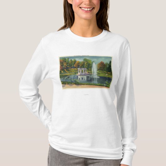 議会公園戦争記念物の眺め Tシャツ (正面)
