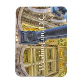 議会天井の図書館。ワシントンDC マグネット (縦)