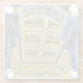 議会天井図書館 ガラスコースター (裏面)