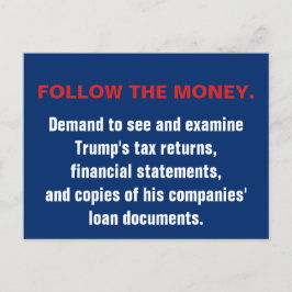 議会後を追金のトランプ税のリターン抵抗 ポストカード