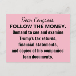 議会後を追金のトランプ税のリターン抵抗 ポストカード
