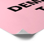 議会後を追金切り株の納税申告の抗議 ポスター (角)