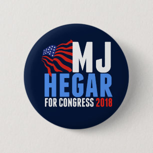 議会2018年のためのMJ Hegar 缶バッジ