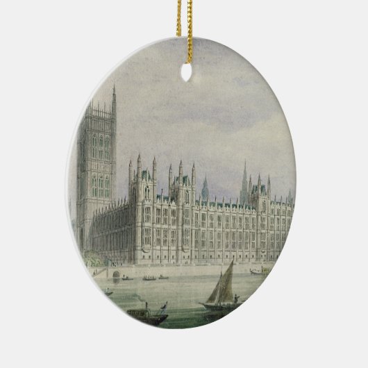 議会(グラファイト、ペン及びインク及びとのの家 セラミックオーナメント (右)