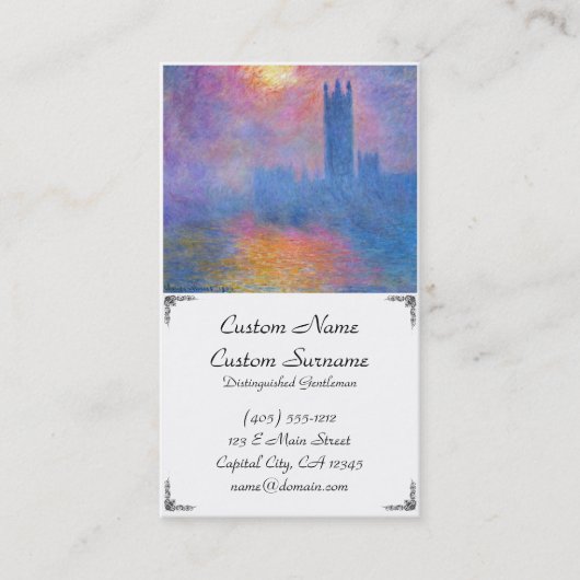 議会、ロンドン、を突破する日曜日の家 名刺 (正面)