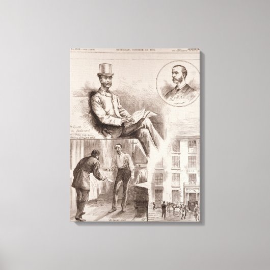 議員のC.S.パーネル氏の逮捕 キャンバスプリント (正面)