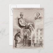 議員のC.S.パーネル氏の逮捕 ポストカード (正面/裏面)