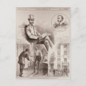 議員のC.S.パーネル氏の逮捕 ポストカード (正面)