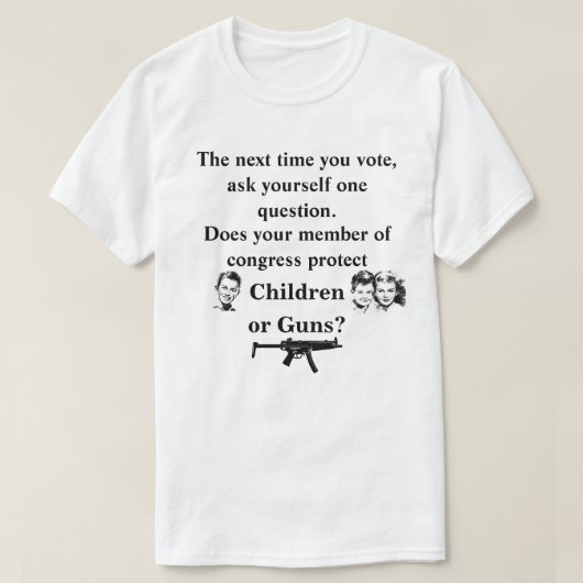 議員は子供保護か.. Tシャツ (デザイン正面)