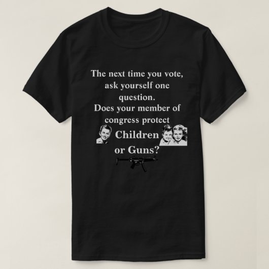 議員は子供保護か.. Tシャツ (デザイン正面)