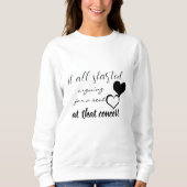 議席を求めて議論が始まった スウェットシャツ (正面)