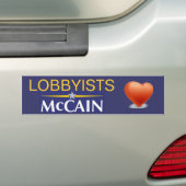 議案通過運動者のハートMcCain バンパーステッカー (車上)