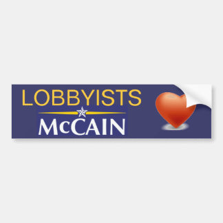 議案通過運動者のハートMcCain バンパーステッカー
