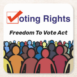 議決権の自由投票 スクエアペーパーコースター