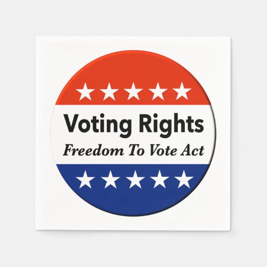 議決権の自由投票 スタンダードカクテルナプキン (正面)