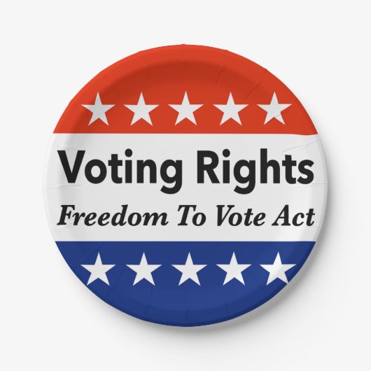 議決権の自由投票 ペーパープレート (正面)