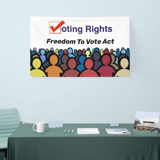 議決権の自由投票 横断幕 (トレードショー)