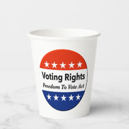 議決権の自由投票 紙コップ