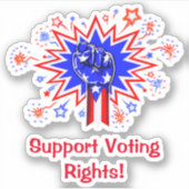 「議決権を支持せよ！」 ノートパソコンステッカー シール (正面)