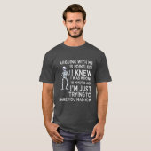 議論しても無駄な面白いサルカスティック Tシャツ (正面フル)