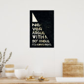 議論しない – 数学のポスター ポスター (キッチン)