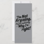 議論するつもりはない" 招待状 (裏面)