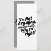 議論するつもりはない" 招待状 (正面/裏面)